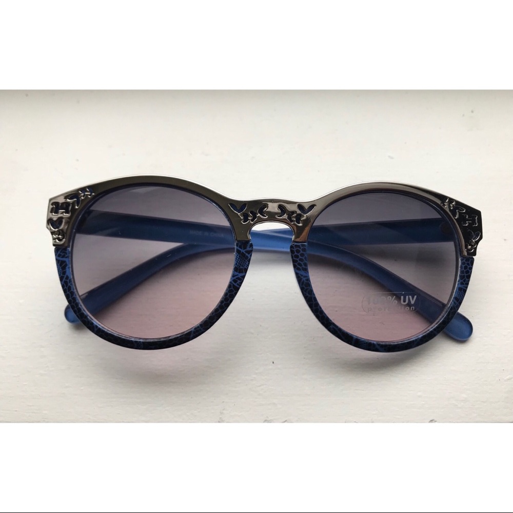 Blue & Silver Adam Levine Sunglasses